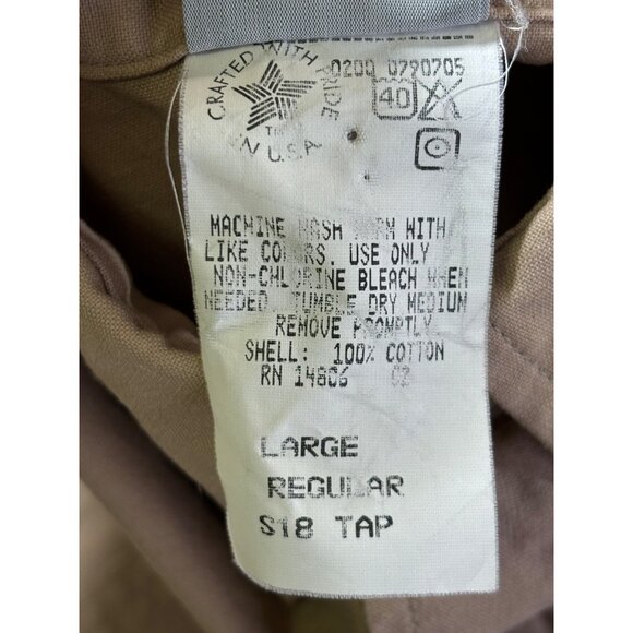 Cathartt shirt men's Large tan button down shirt with pocket - Picture 10 of 13